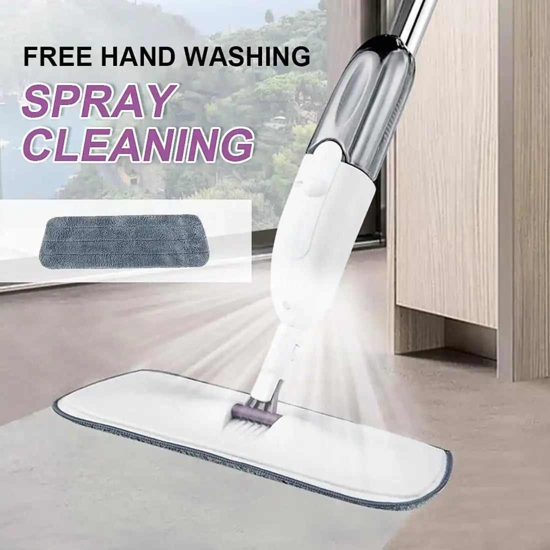Healthy Water Spray Mop Floor Cleaner - Premium Cleaning Mop