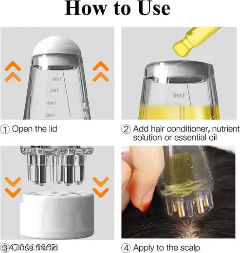 Hair Oil Applicator Scalp Massager - Premium Quality
